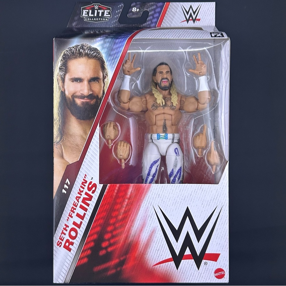 Mattel WWE Elite 117 Seth “Freakin’” Rollins Wrestling Action Figure 2024 Vision